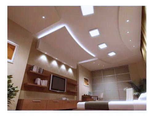 Panel Led Embutido Americano 60x60 45w Calido Neutro Frio