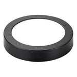 Panel Led Negro Sobrepuesto Redondo 12w 3 Años De Garantía - Mi tienda