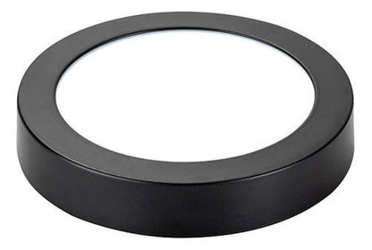 Panel Led Negro Sobrepuesto Redondo 12w 3 Años De Garantía - Mi tienda 
