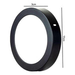 Panel Led Negro Sobrepuesto Redondo 12w 3 Años De Garantía - Mi tienda