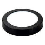 Panel Led Negro Sobrepuesto Redondo 18w 3 Años Garantía - Mi tienda