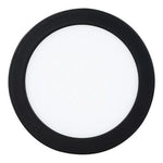 Panel Led Negro Sobrepuesto Redondo 18w 3 Años Garantía - Mi tienda