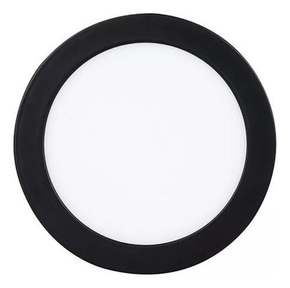 Panel Led Negro Sobrepuesto Redondo 18w 3 Años Garantía - Mi tienda 