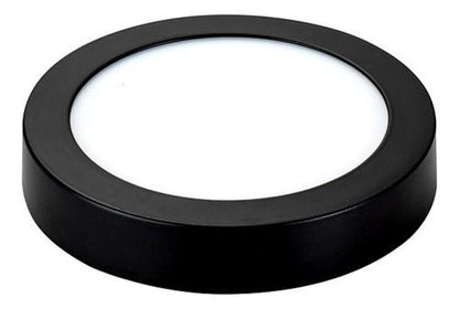 Panel Led Negro Sobrepuesto Redondo 18w 3 Años Garantía - Mi tienda 