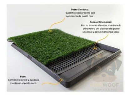 Pet Potty Comodo Sanitario Baño Ecologico Xxl Perros Y Gatos - Mi tienda 