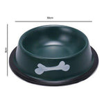 Plato Comedero Aluminio Colores Para Mascotas Grandes - Mi tienda