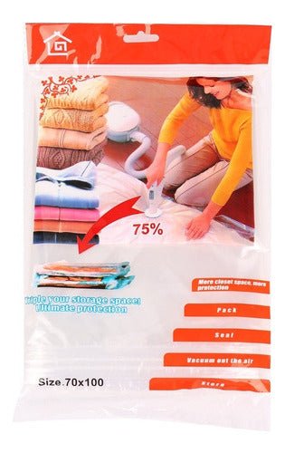 Practica Bolsa Al Vacio Para Comprimir Ropa Y Ahorra Espacio