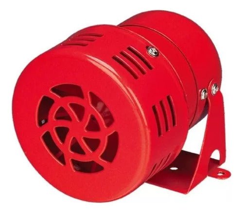 Sirena Metálica Mini Turbina 100db 220v Vdc Alarma Bocina