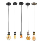 Soquete Colgante Retro Vintage E27 Grafito O Bronce Lampara - Mi tienda