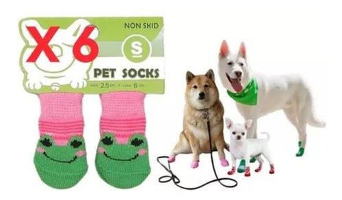 Super Pack X6 Calcetines Calzado Fashion Mascota Perro Gato