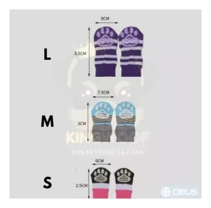 Super Pack X6 Calzado Calcetines Fashion Mascota Perro Gato - Mi tienda 