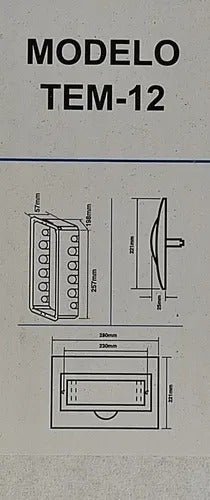 Tablero Embutido Pvc Ip40 12 Circuitos Sec, T8+4 - Mi tienda 