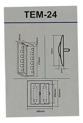 Tablero Embutido Pvc Ip40 24 Circuitos Sec T8+4 - Mi tienda 