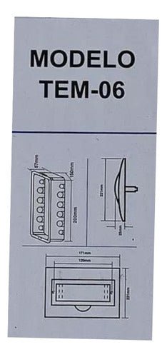 Tablero Embutido Pvc Ip40 6 Circuitos Sec T3+3 - Mi tienda 