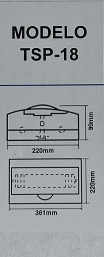 Tablero Sobrepuesto Caja Ip40 18 Circuitos Sec - Mi tienda 