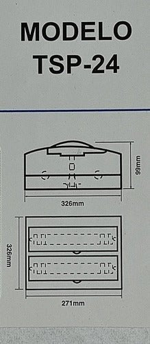 Tablero Sobrepuesto Caja Ip40 24 Circuitos Sec - Mi tienda 