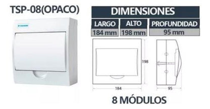 Tablero Sobrepuesto Caja Ip40 4 Circuitos T3 Sec - Mi tienda 