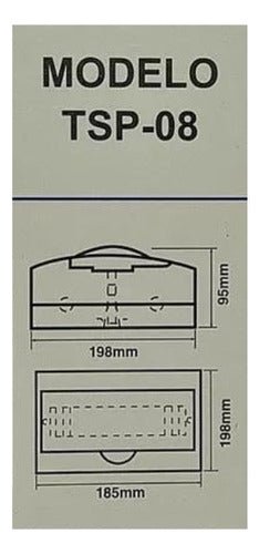 Tablero Sobrepuesto Caja Ip40 8 Circuitos T4 Sec - Mi tienda 